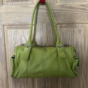 Genuine Leather Green Michael Rome purse.